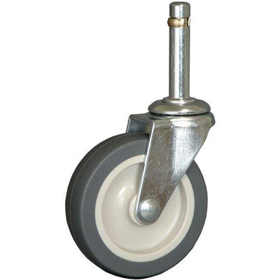 3" x 13/16" Poly-Pro Wheel Swivel Grip Ring Stem Caster 110 lbs. Capacity (4-Pack) - Durable Superior Casters