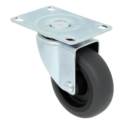 3" x 1" Thermo-Pro Wheel Swivel Caster Gray/Black - 120 lbs. Capacity (4-Pack) - Durable Superior Casters