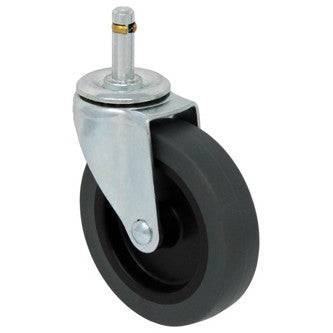 4" x 1" Thermo-Pro Wheel Swivel Grip Ring Stem Caster - 125 lbs. Capacity (4-Pack) - Durable Superior Casters