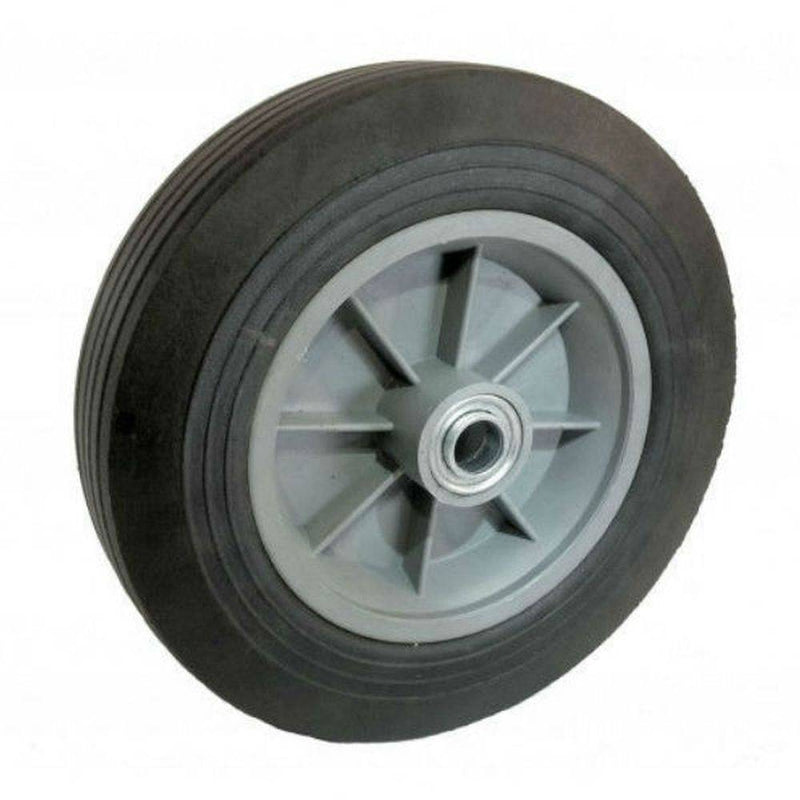 10" x 2-1/2" Eco-Rubber Flat Free Wheel (Offset Hub) - 550 lbs. Capacity - Durable Superior Casters