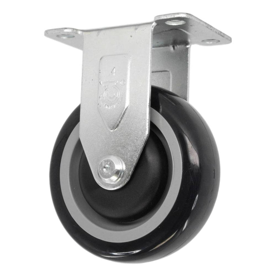 4" x 1-1/4" Poly-Pro Wheel Rigid Caster - 350 lbs. capacity - Durable Superior Casters