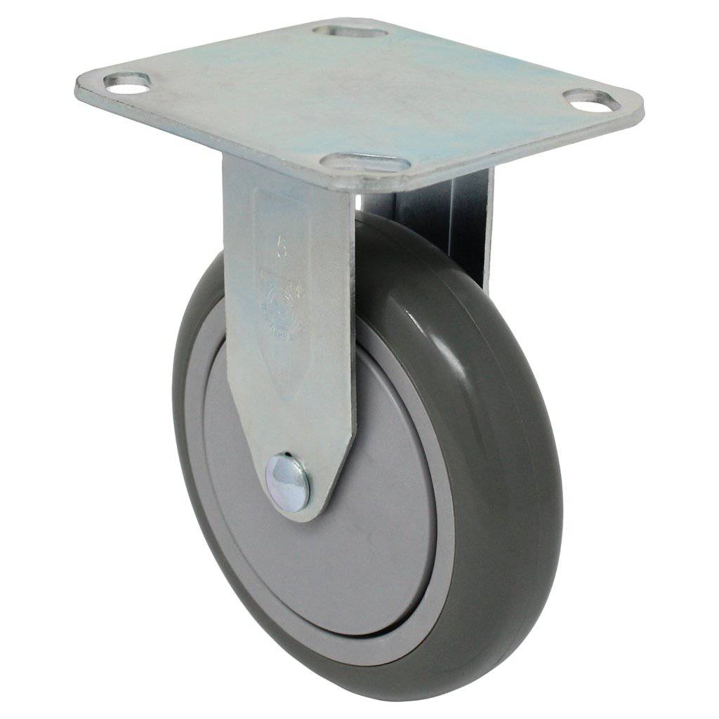 5" x 1-1/4" Poly-Pro Wheel Rigid Caster - 300 lbs. capacity - Durable Superior Casters
