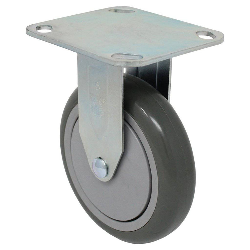 5" x 1-1/4" Poly-Pro Wheel Rigid Caster - 300 lbs. capacity - Durable Superior Casters