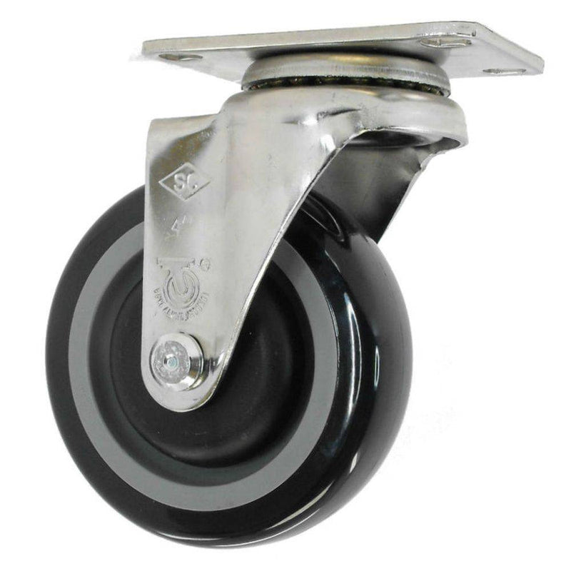 4" x 1-1/4" Poly-Pro Wheel Swivel Caster Stainless Steel - 300 lbs. capacity - Durable Superior Casters