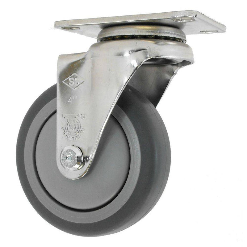 4" x 1-1/4" Thermo-Pro Wheel Swivel Caster Stainless Steel 250 lbs. Capacity - Durable Superior Casters