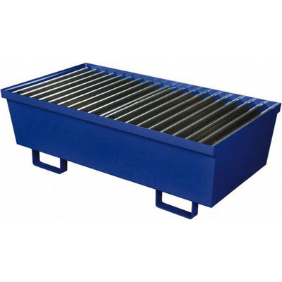 Two Drum Steel Containment Pallet Blue - Eagle Manufacturing