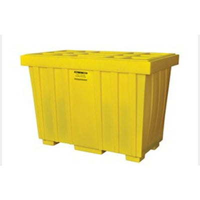 Spill Kit Box w/ Lid Yellow 220 Gallon - Eagle Manufacturing