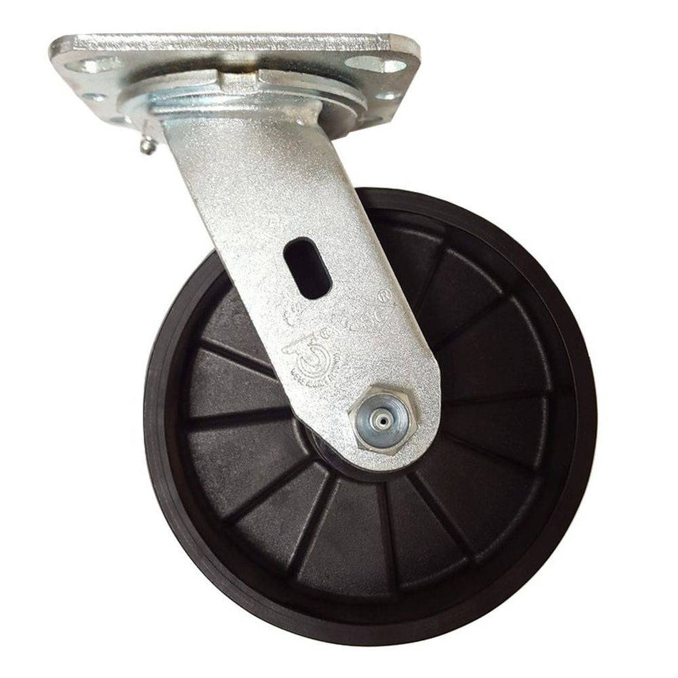 6" x 2" MaxRok Wheel Swivel Caster - 1200 lbs. Capacity - Durable Superior Casters