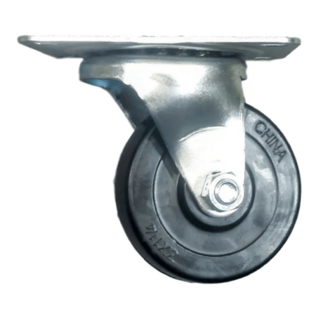 3" x 1-1/4" Hard Rubber Wheel Swivel Caster - 300 lbs. Capacity - Durable Superior Casters