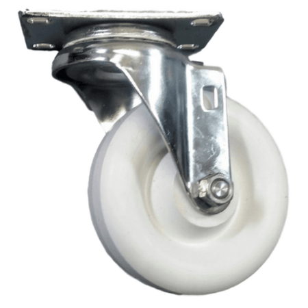 4" x 1-1/4" Polyolefin Wheel Swivel Caster Stainless Steel - 350 lbs. Capacity - Durable Superior Casters
