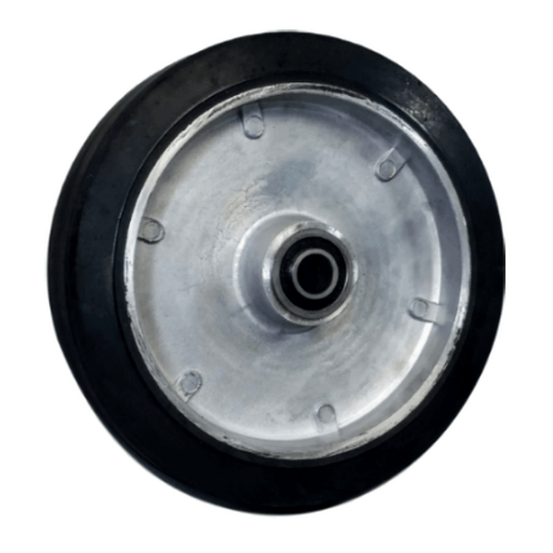 8" x 1-5/8" Mold-On Rubber Aluminum Wheel (Offset Hub)  - 500 lbs. Cap. - Durable Superior Casters