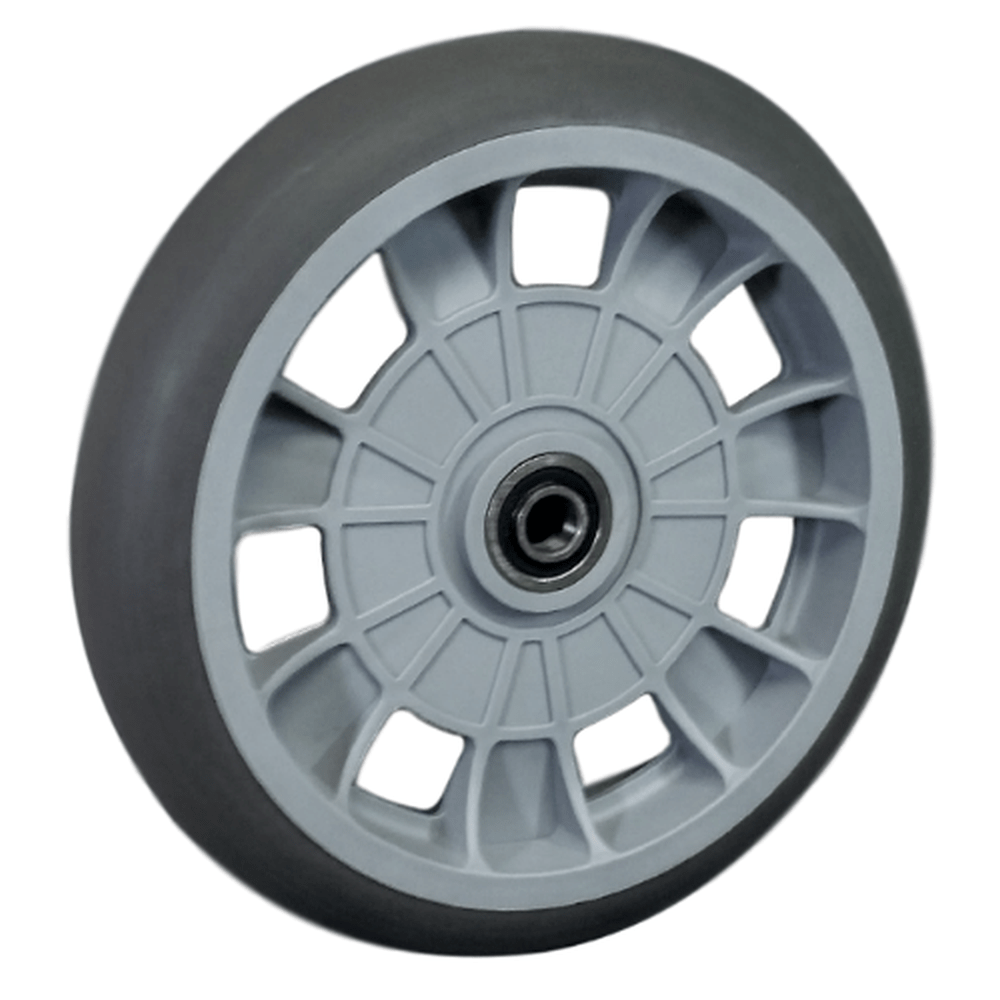 10" B&P ProFlex Hand Truck Wheel Offset Hub 5/8" Precision Bearing - B&P Manufacturing