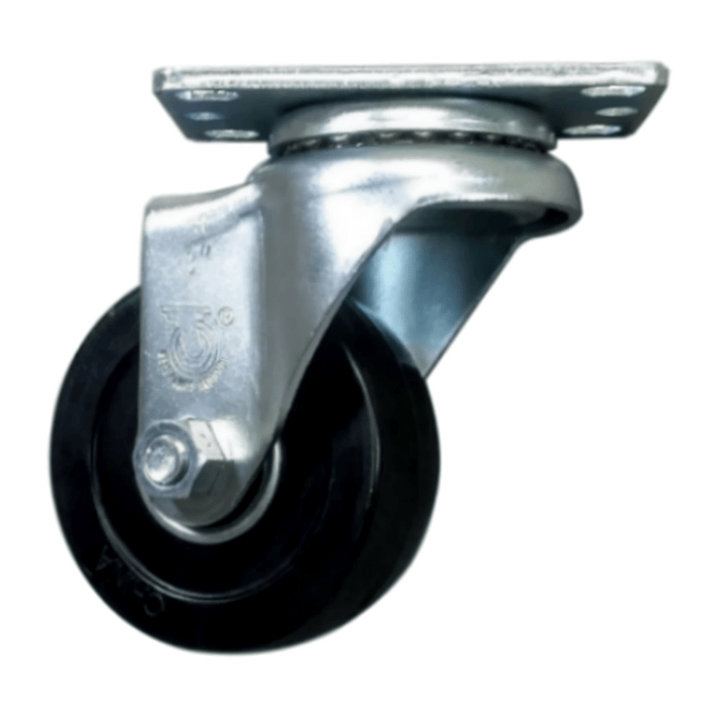 3" x 1-1/4" Hard Rubber Wheel Swivel Caster - 300 lbs. Capacity - Durable Superior Casters