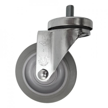4" x 1-1/4" Nomadic Wheel Threaded Swivel Stem Caster (1/2") - 300 lbs. Cap. - Durable Superior Casters