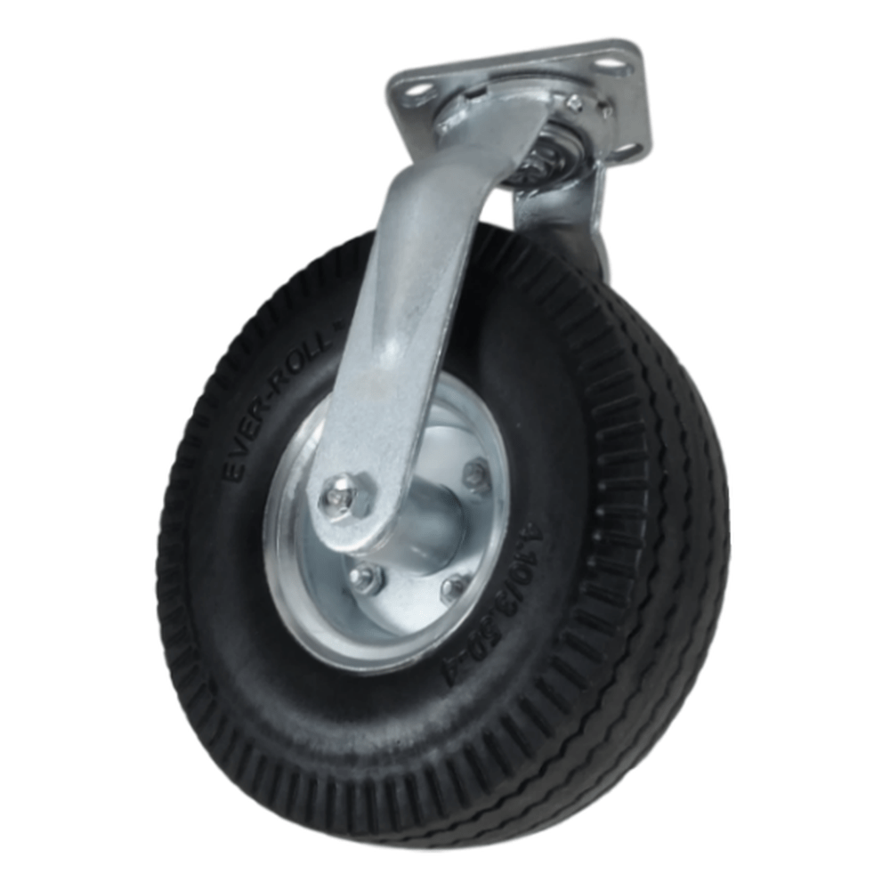 10" x 3" Ever-Roll Flat Free Wheel Swivel Caster - 280 lbs. Capacity - Durable Superior Casters