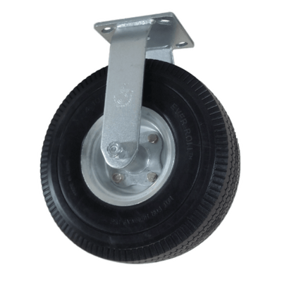 10" x 3" Ever-Roll Flat Free Wheel Rigid Caster - 280 lbs. Capacity - Durable Superior Casters