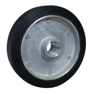 8" x 1-5/8" Mold-On Rubber Aluminum Wheel - 500 lbs. Capacity - Durable Superior Casters