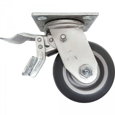 5" x 2" Thermo-Pro Wheel Swivel Caster W/ Dual Pedal Lock Brake - 350 lbs. Cap. - Durable Superior Casters