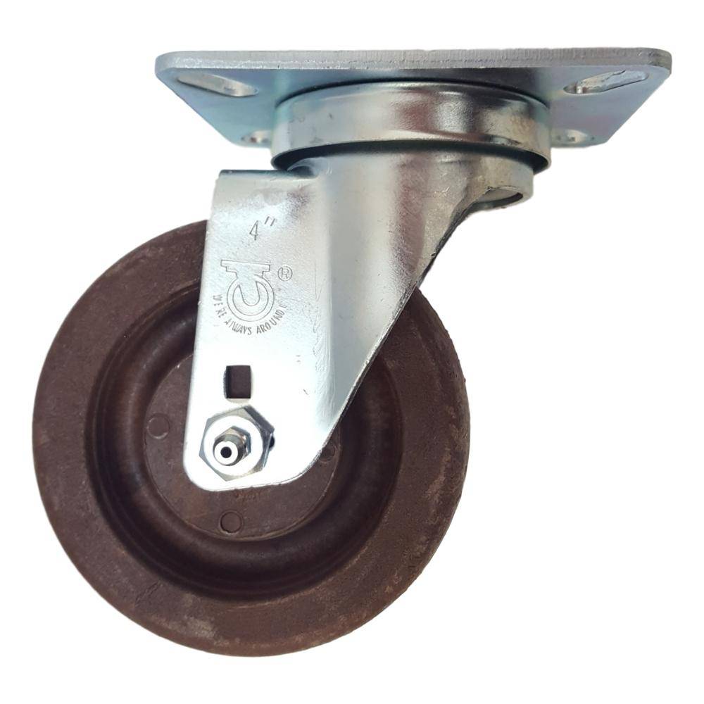 4" x 1-1/2" High Temp. Brimstone Wheel Swivel  Caster - 350 lbs. capacity - Durable Superior Casters