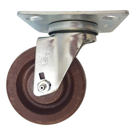 4" x 1-1/2" High Temp. Brimstone Wheel Swivel  Caster - 350 lbs. capacity - Durable Superior Casters