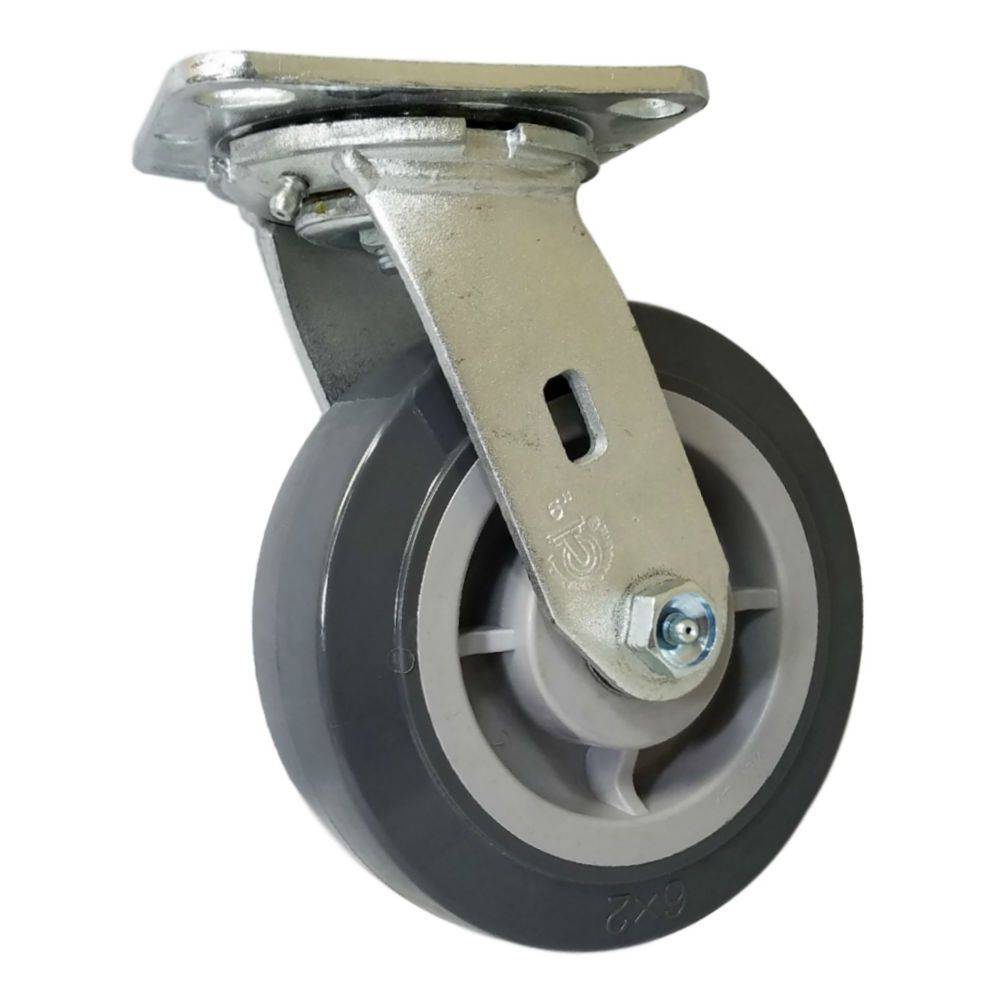 6"  x 2" Polymadic Wheel Swivel Caster - 900 lbs. capacity - Durable Superior Casters