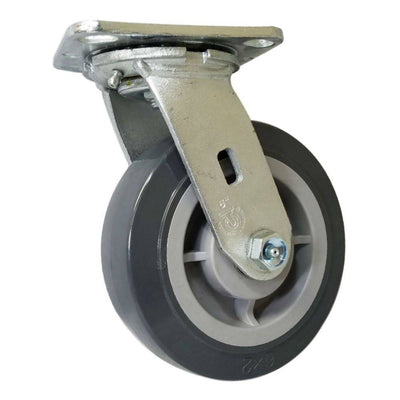 6"  x 2" Polymadic Wheel Swivel Caster - 900 lbs. capacity - Durable Superior Casters