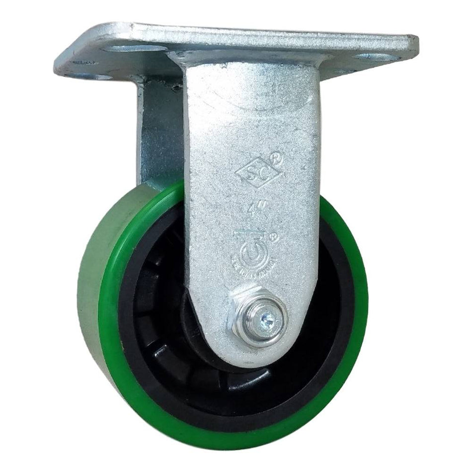 4" x 2" Polyon MaxRok Wheel Rigid Caster - 700 lbs. capacity - Durable Superior Casters