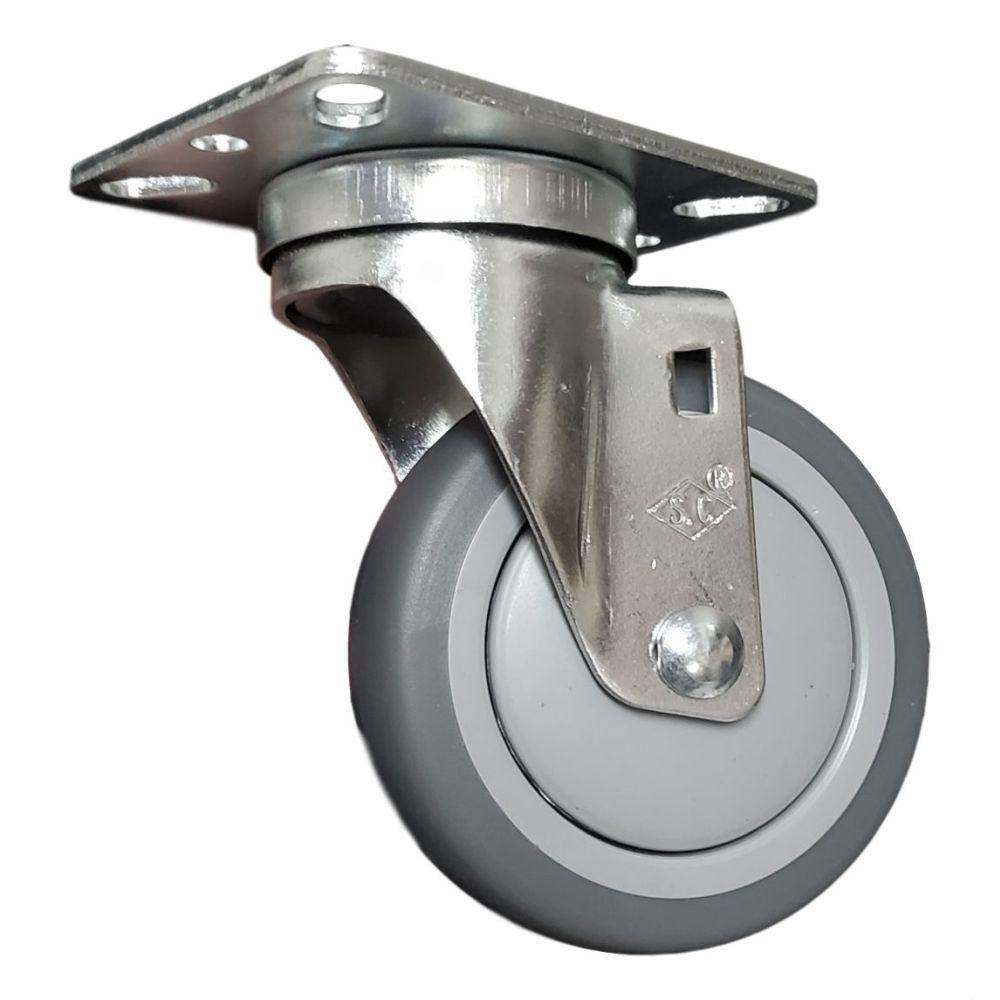 4" x 1-1/4" Thermo-Pro Wheel Swivel Caster 250 lbs. Capacity - Durable Superior Casters