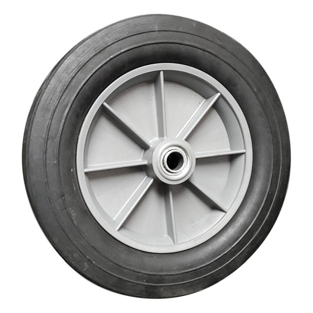 12" x 3" Eco-Rubber Flat Free Wheel (Offset Hub) - 650 lbs. Capacity - Durable Superior Casters