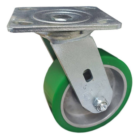 6" x 2" Polyon Aluminum Wheel Swivel Caster - 1200 lbs. Capacity - Durable Superior Casters