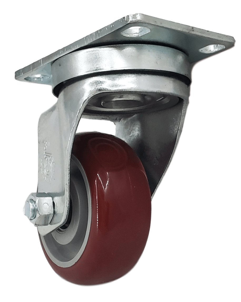3" x 1-1/4" Polymadic Wheel Swivel Caster - 300 Lbs. Capacity - Durable Superior Casters