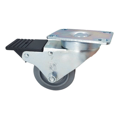 3" x 1-1/4" Nomadic Wheel Swivel Caster w/ Total-Lock Brake- 300 lbs. Capacity - Durable Superior Casters
