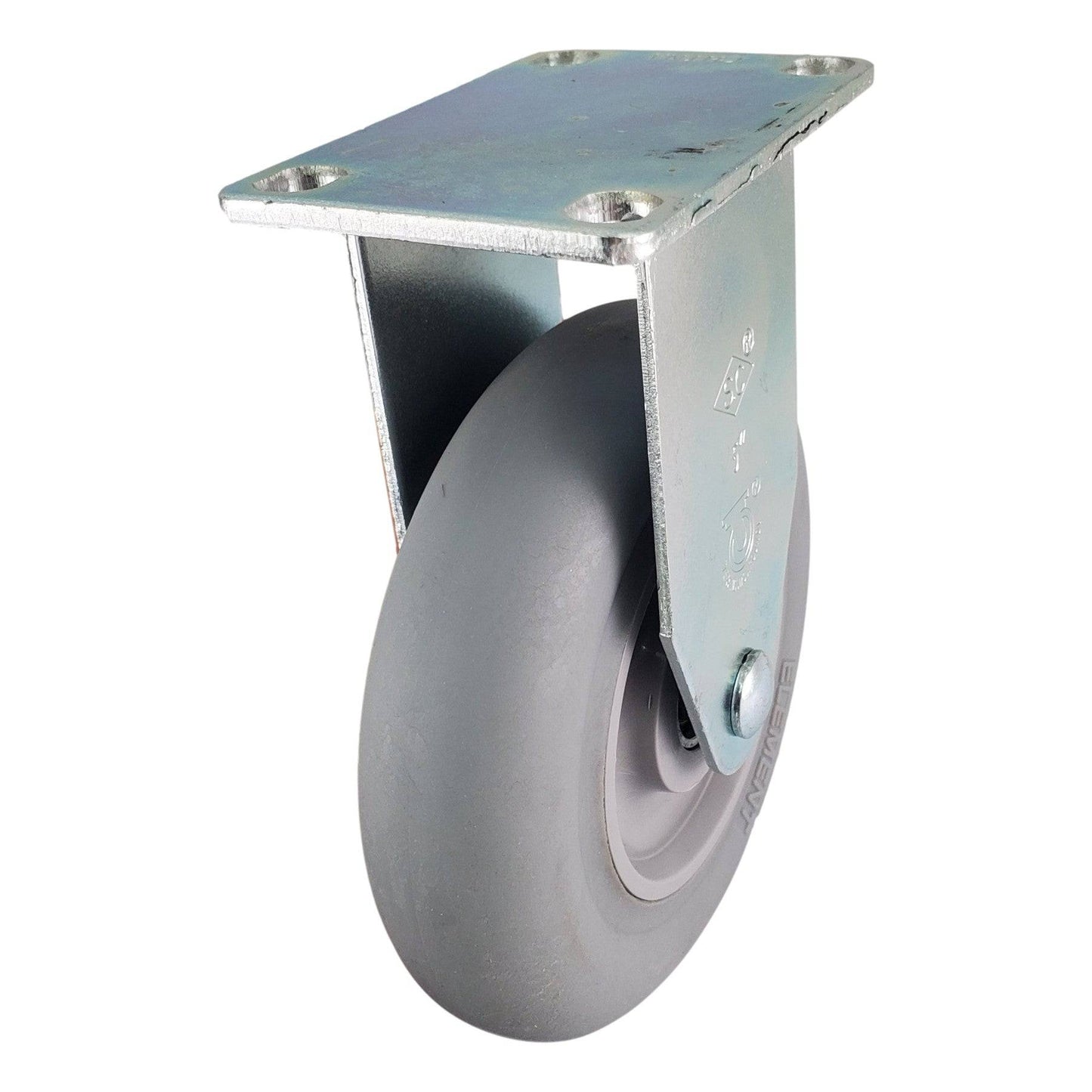 5" x 1-1/4" Element Wheel Rigid Caster- 250 lb. Cap - Durable Superior Casters