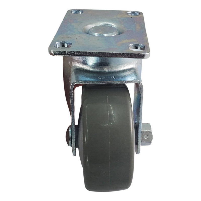 3" x 1-1/4" Poly Pro Wheel (Gray) Swivel Caster- 300 Lbs. Capacity - Durable Superior Casters