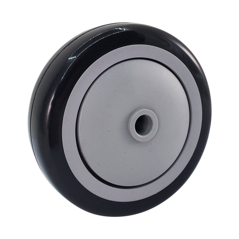 4" x 1-1/4" Poly-Pro Wheel Black/Gray - 350 lbs. Capacity (4-Pack) - Durable Superior Casters