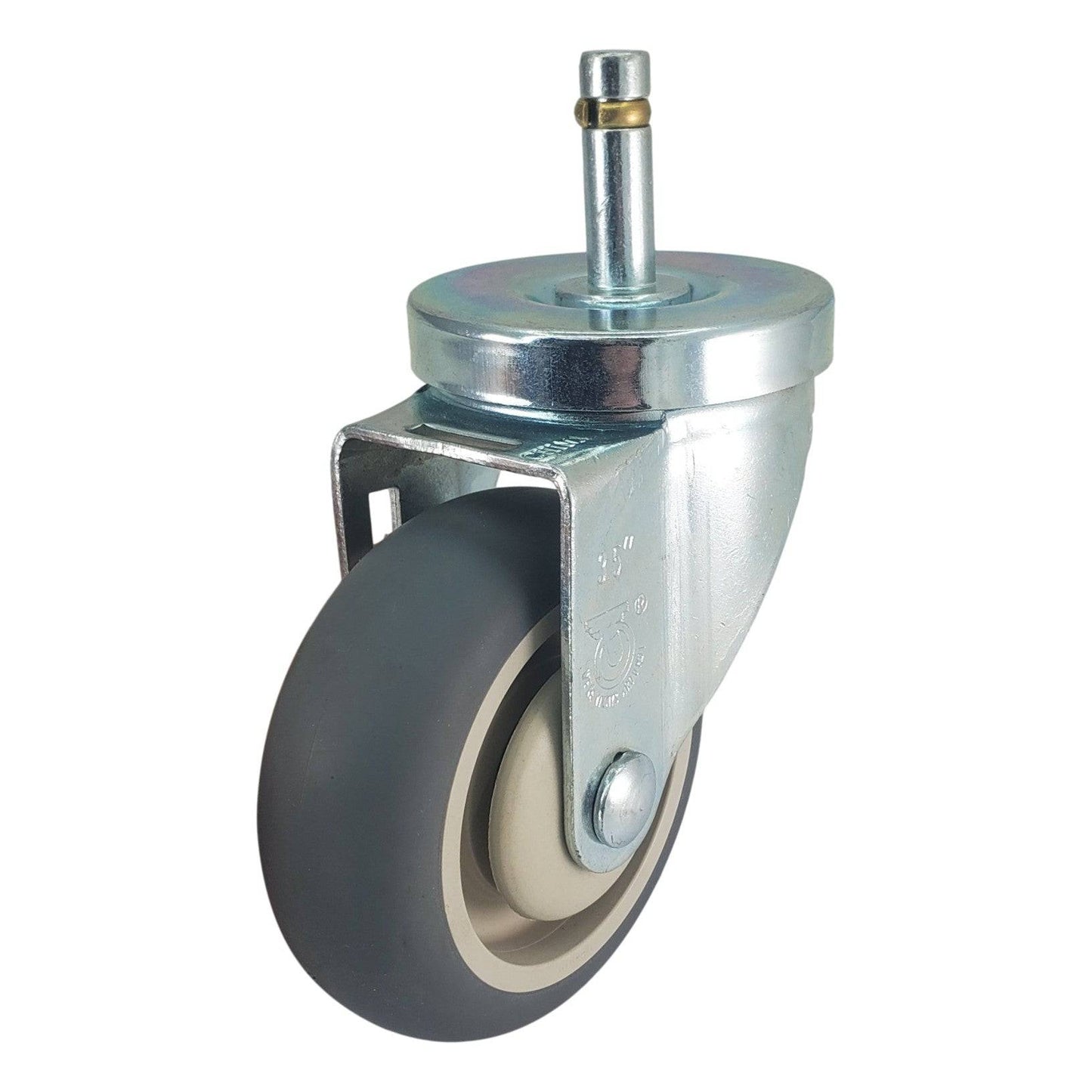 3-1/2" x 1-1/4" Thermo-Pro Swivel Grip Ring Stem Caster - 230 lbs. Cap. - Durable Superior Casters