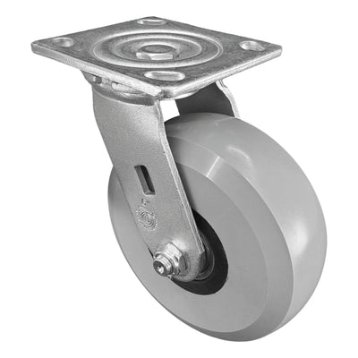 6" x 2" Ergolastomer Wheel Swivel Caster - 1250 lbs. Capacity - Durable Superior Casters