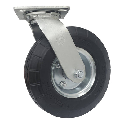 8" x 2-3/4" Ever-Roll Flat Free Wheel Swivel Caster - 250 lbs. Capacity - Durable Superior Casters