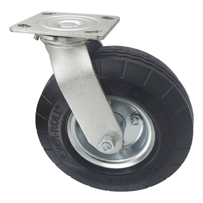 8" x 2-3/4" Ever-Roll Flat Free Wheel Swivel Caster - 250 lbs. Capacity - Durable Superior Casters