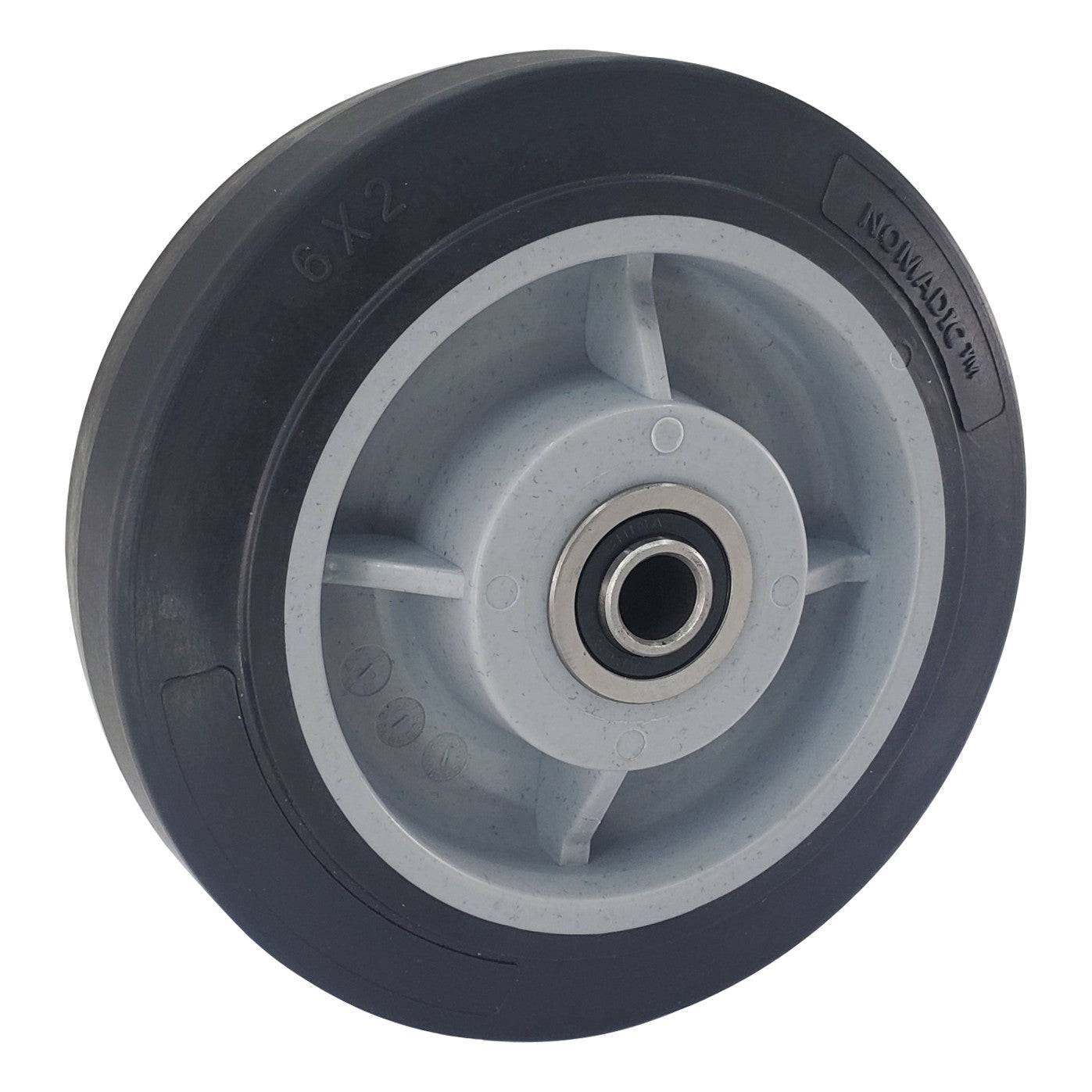 6" x 2" Nomadic Wheel - 600 lbs. capacity - Durable Superior Casters