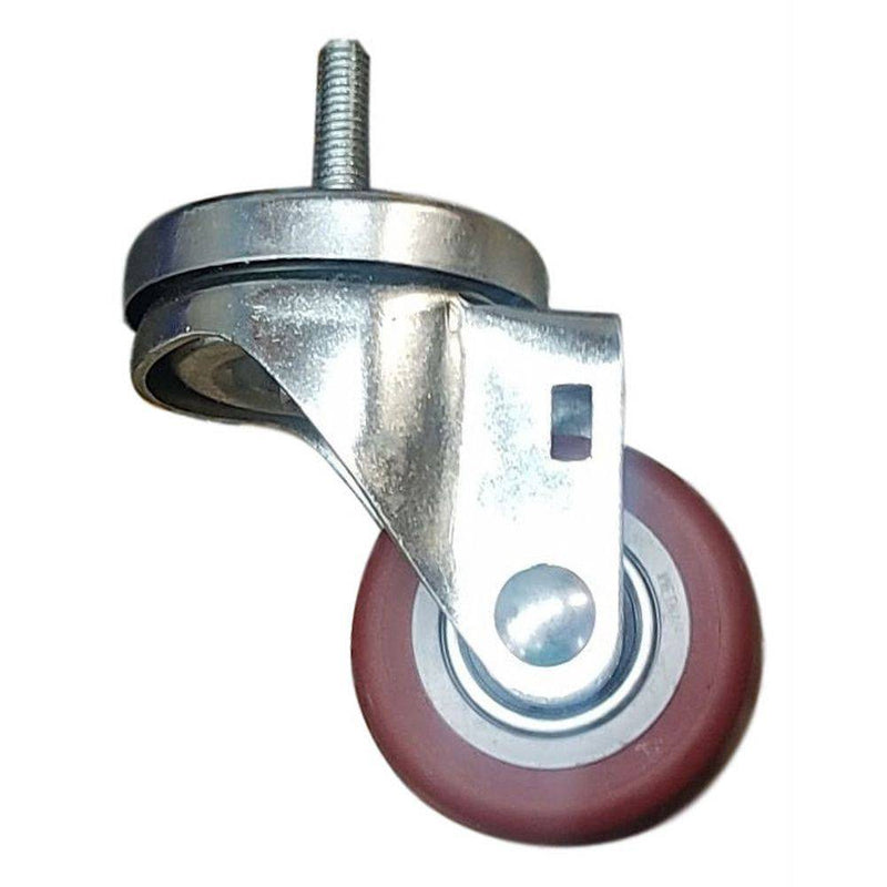 2-1/2" x 1-1/4" Poly-Pro Wheel Threaded Swivel Stem Caster - 250 lbs. capacity - Durable Superior Casters
