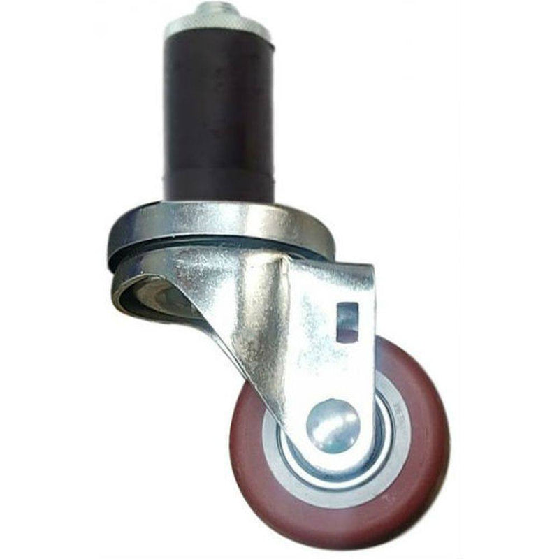 2-1/2" x 1-1/4" Poly-Pro Threaded Swivel Stem Caster, Exp. Adapter,250# Cap - Durable Superior Casters