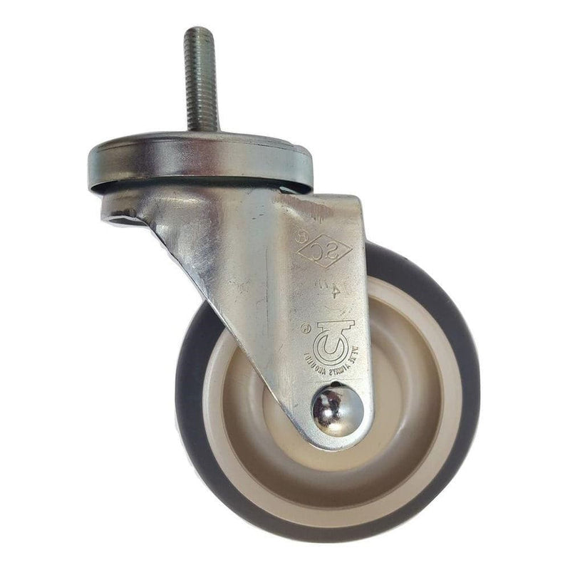 4" x 1-1/4" Thermo-Pro Wheel Threaded Swivel Stem Caster - 250 lbs. Cap. - Durable Superior Casters