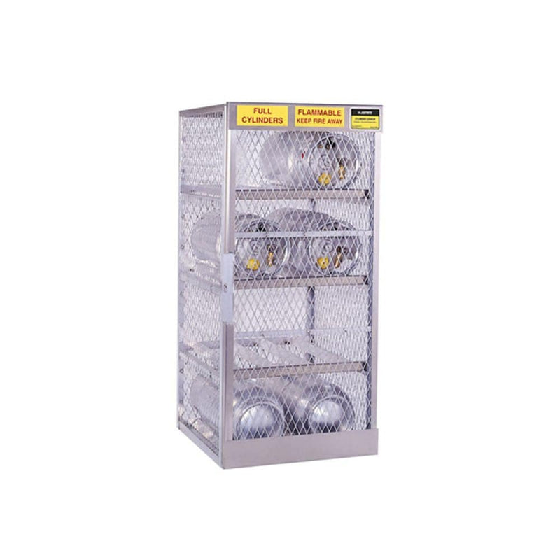 Cylinder Locker for Safe Storage of 8 Horizontal 20 or 33-lb. LPG Cyl. - Justrite