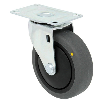 4" x 1-1/4" Conductive Thermo Rubber Wheel Swivel Caster 200 lbs. Capacity - Durable Superior Casters