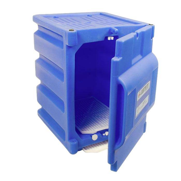 Countertop Corrosives-Acid Safety Cabinet, Cap. Two 4-Liter Bottles, 1 Door, Poly - Justrite