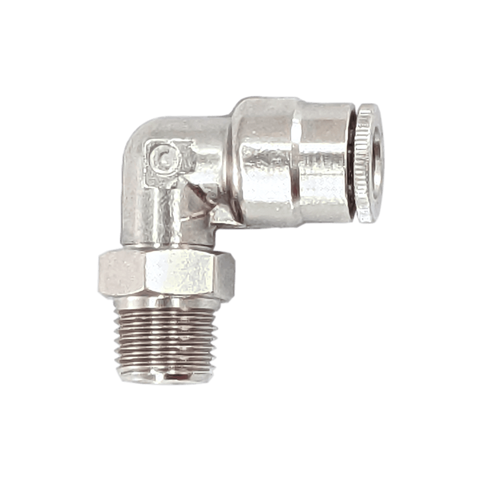 Quicklinc Tubing Adapterâ€â€Male 90Â° Elbow, Swivel - Lincoln Industrial