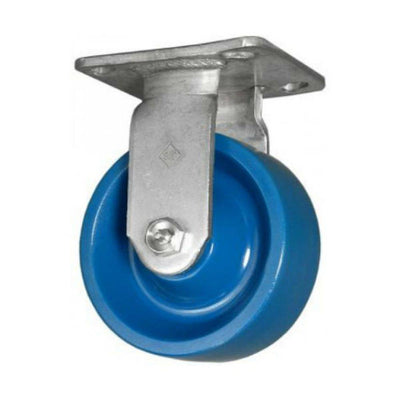 4" x 2" DuraLastomer Wheel Rigid Caster Stainless Steel - 750 lbs. Capacity - Durable Superior Casters
