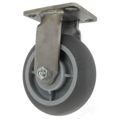 6" x 2" Thermo-Pro Wheel Rigid Caster Stainless Steel - 500 lbs. Capacity - Durable Superior Casters