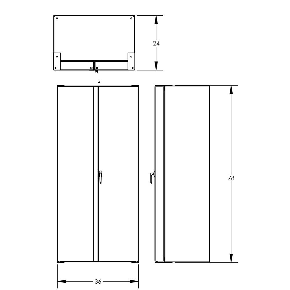 Valley Craft Bin & Shelf Cabinets - Deep Door